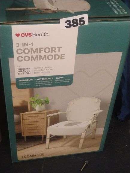 CVS Health 3-in-1 Comfort Commode by Michael Graves Design. A versatile ...
