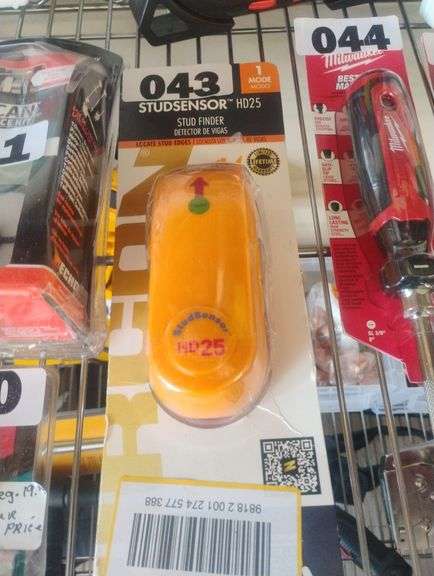 Zircon StudSensor HD25 Stud Finder. An electronic stud finder designed to locate the edges of wood and metal studs up to 3/4 inch deep. - $10 - 15