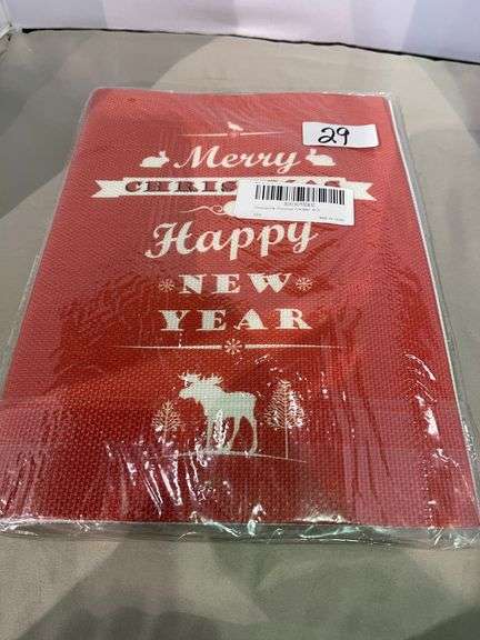 4 PIECE CHRISTMAS PLACEMATS