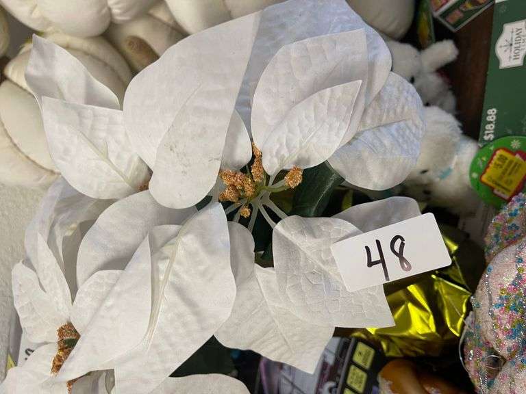 FAUX CHRISTMAS FLOWERS