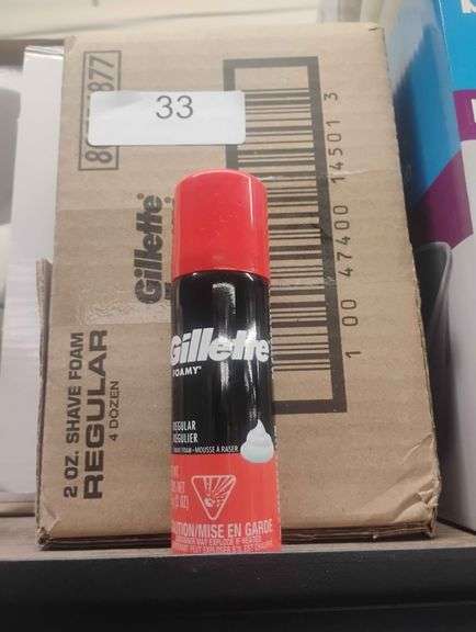 Gillette Foamy Regular Shave Foam, 2 oz. A travel-sized aerosol shaving cream that creates a rich, creamy lather for a comfortable shave. - $1.50 - 3.00
