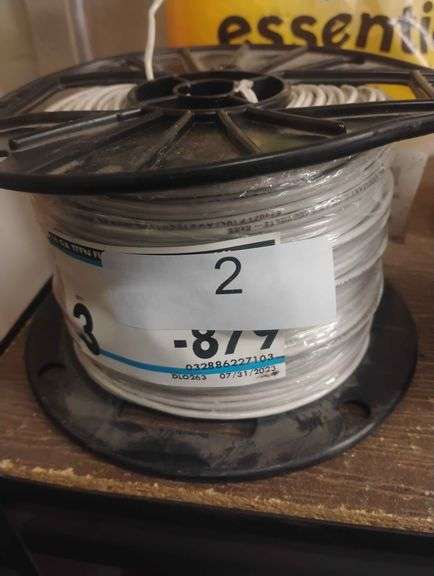 Southwire 16 Gauge White TFFN Stranded Wire, 500 ft.. A 500-foot spool of stranded copper wire designed for use as fixture wire, machine tool wiring, or appliance wiring. - $100 - 120