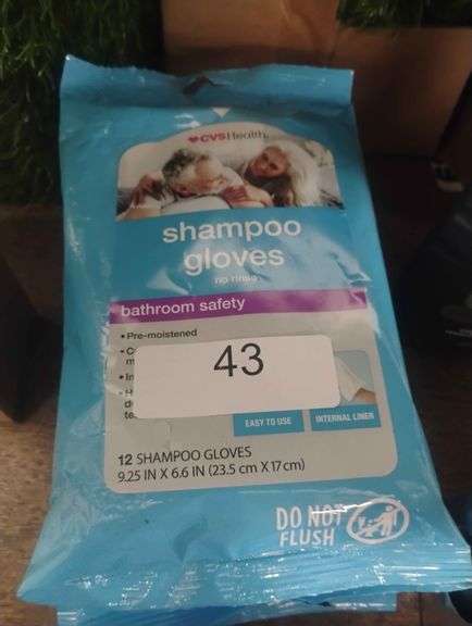 CVS Health No Rinse Shampoo Gloves, 12 Count. Pre-moistened disposable gloves for washing hair without the need for water or rinsing. - $12.49