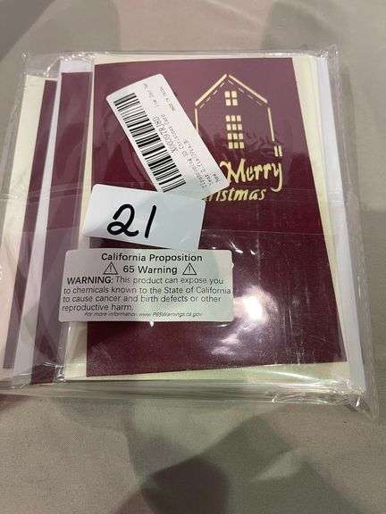 LOT OF 1O PACKS OF CHRISTMAS CARDS