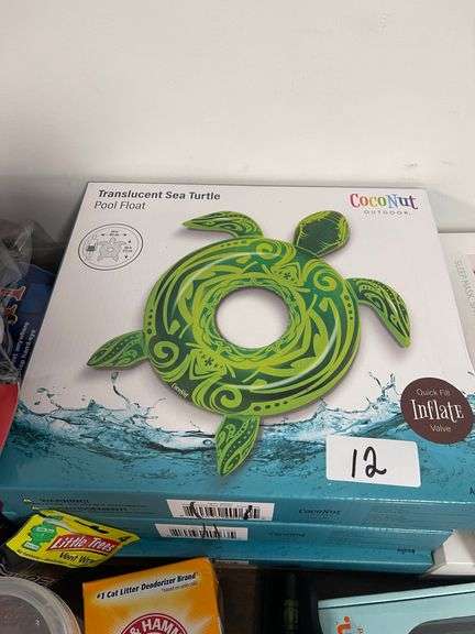 TRANSLUCENT SEA TURTLE POOL FLOAT