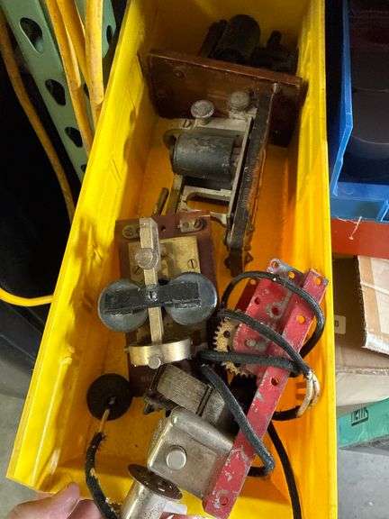 ANTIQUE TELEGRAPH UNITS; AND ERECTOR ENGINE
