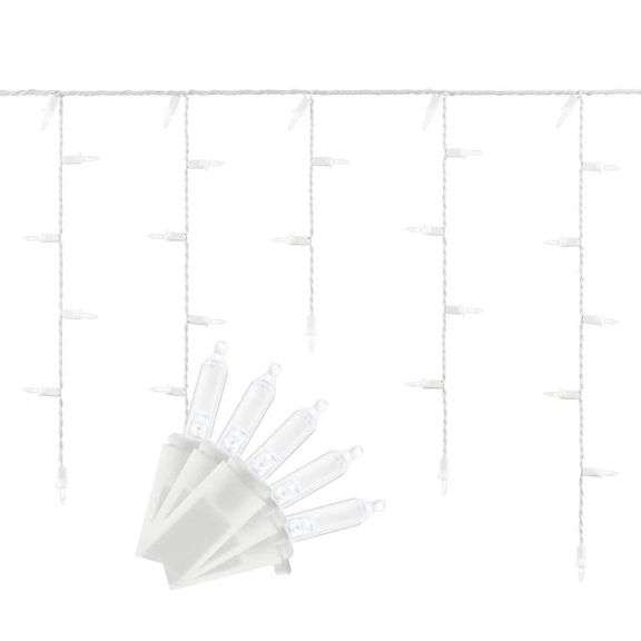 EXT MSRP: $23.92] 200 Count Cool White Steady Lit Mini LED Icicle ...
