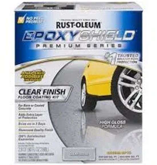 rustoleum epoxy shield clear finish floor coating kit 2.8 qt $209.00
