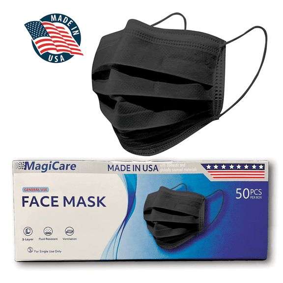 Bag Of Facial Masks In Black 50Ct Grade:A Retail:$25