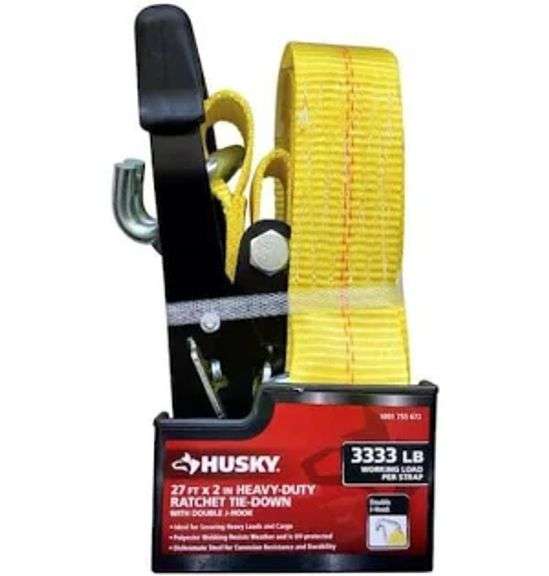 HUSKY 27 FT X 2" HEAVY DUTY RATCHET TIE DOWN
