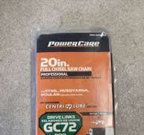 POWERCARE20in. FULL CHISEL CHAINSAW $21.99 each