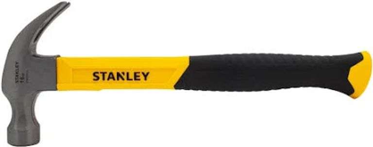 STANLEY CLAW HAMMER YELLOW $11.99