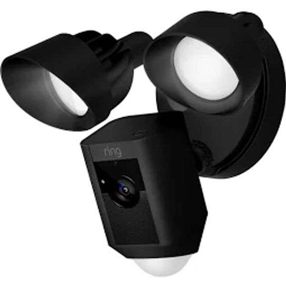 RING floodlight cam wired plus black  retail $229