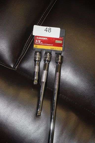 HUSKY 3/8"IN 3-PIECE WOBBLE EXTENSION SET
