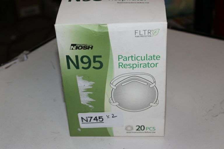 Masque Respiratoire N95 NIOSH FLTR Pure Protection - Lot De 100 - Professionnel / Particules