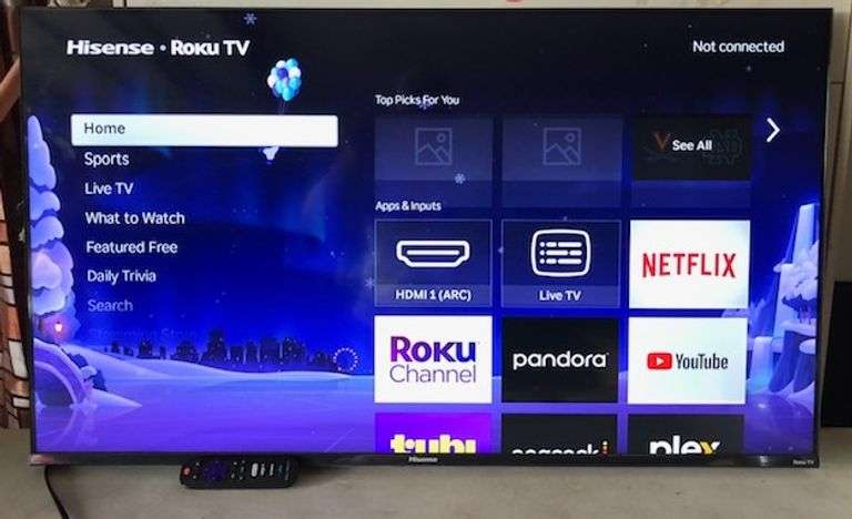 Hisense LED/ LCD 43" Flat Screen TV with Remote -Like New
