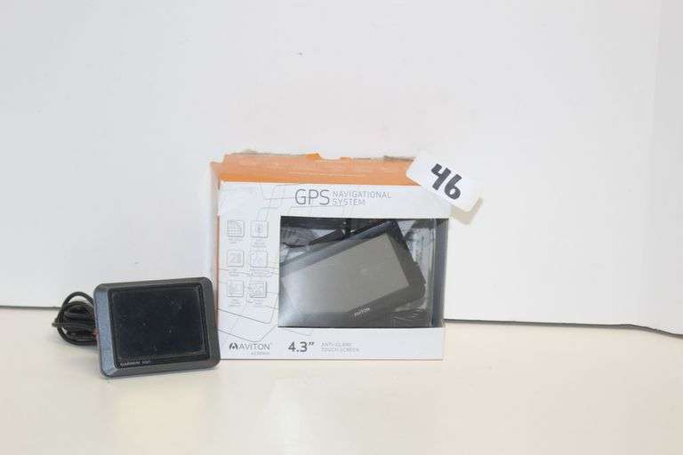 AVITON GPS NAVIGATIONAL SYSTEM 4.3" ANTI-GLARE TOUCH SCREEN MDL# AZ391MA & GARMIN NUVI GPS NAVIGATION UNIT