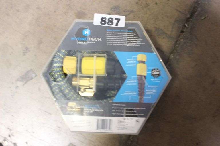 HydroTech 100ft Expandable Burst Proof Hose - Yellow: Durable Flexible Garden Watering, Kink & Corrosion Resistant RETAIL $64.00