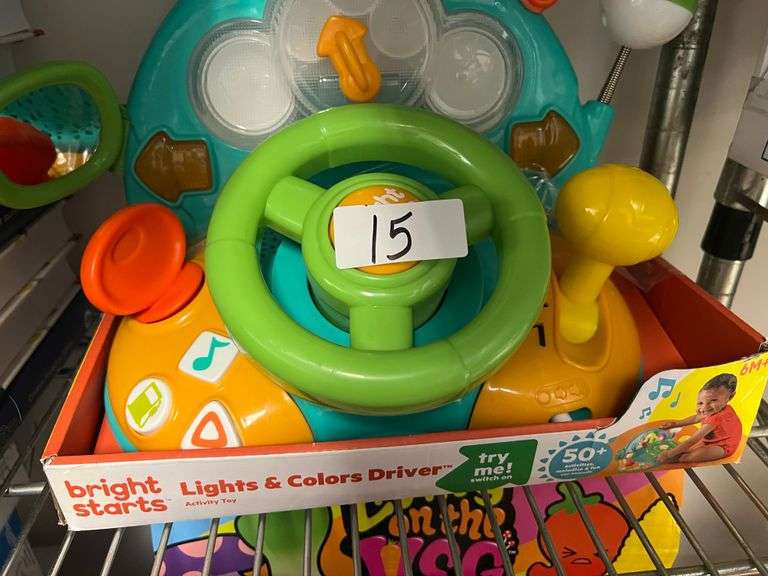 BRIGHT STARTS LIGHTS AND COLORS DRIVER TOY