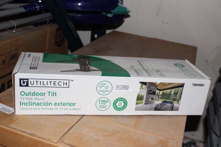 Utilitech Tilt Outdoor Wall Tv Mount 37 - 90In Tv Mount Hardware Included Retail:$35