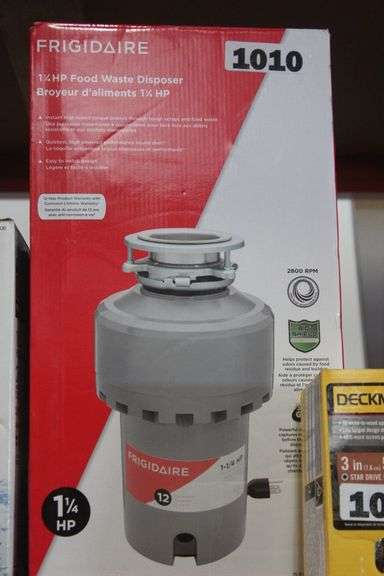 FRIGIDAIRE 1 1/4 HP FOOD WASTE DISPOSER #2800 RPM $139.00
