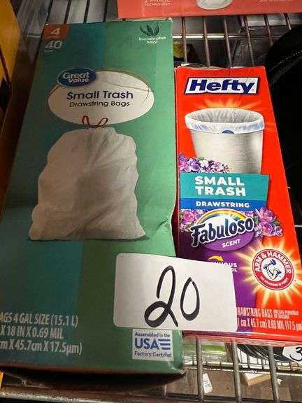 ASSORTED BRAND SMALL TRASH BAGS