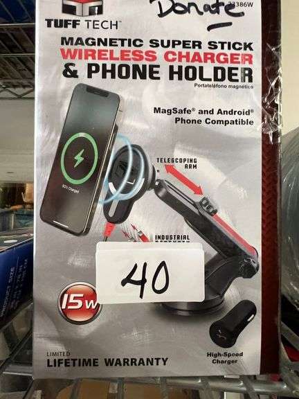 MAGNETIC WIRELESS CHARGER AND PHONE HOLDER