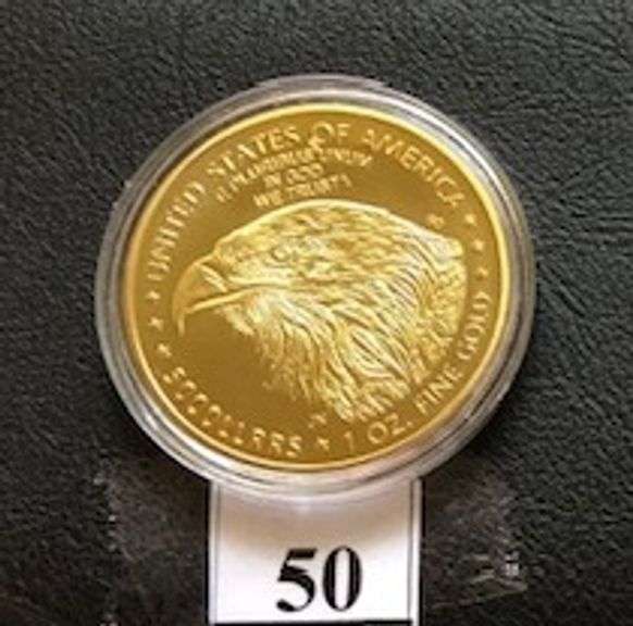 USA 2023 Liberty 50 Dollar Collectible Coin in Protected Capsule