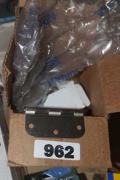 3-1/2" Residential Plain Bearing Door Hinge, Satin Nickel 5/8" Radius, Pack Of 2 $9.79  (7 PACKS)
