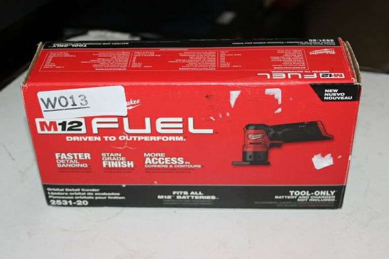 Milwaukee Tool M12 Fuel Orbital Detail Sander Retail:$149