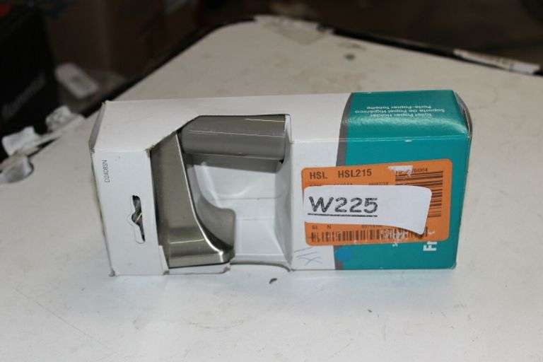 Futura Double Post Toilet Paper Holder In Brushed Nickel Retail:$15