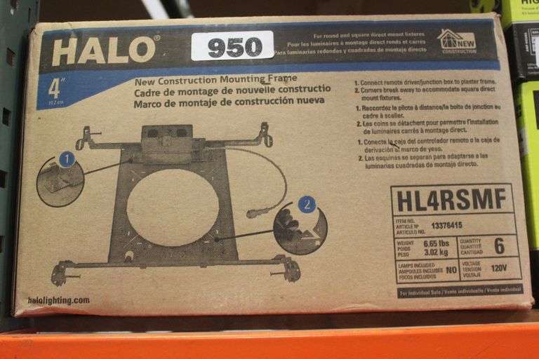 HALO RECESSED LIGHTING  BOX OF 6