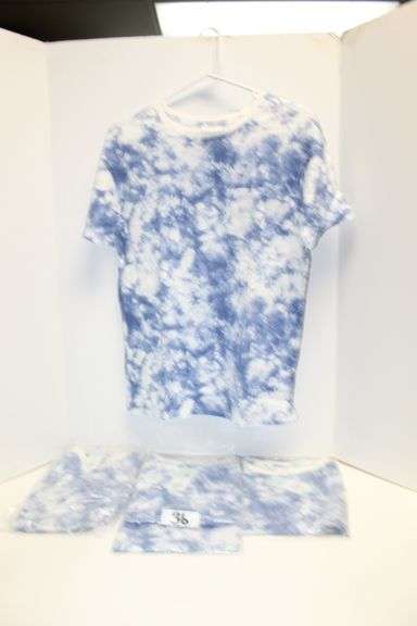 CAT & JACK KIDS XL BLUE TIE DYE POCKET TSHIRTS