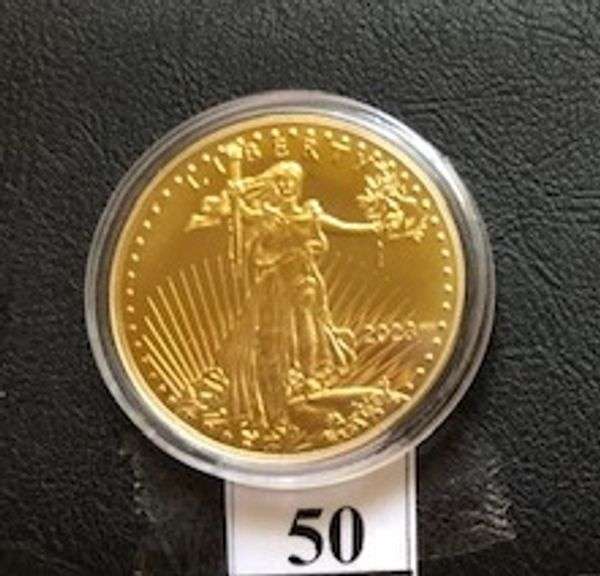 USA 2023 Liberty 50 Dollar Collectible Coin in Protected Capsule