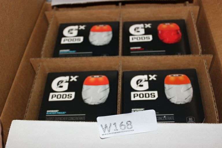 G Pods 4 Packs Of 4 Gatorade Grape Zero Retail:$35
