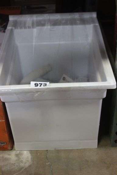 GLACIER BAY LAUNDRY TUB WITH FAUCET # 999-HUT18THD