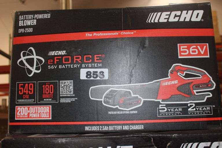 ECHO E FORCE BATTERY POWERED BLOWER DPB-2500 with battery and charger$ 249.00