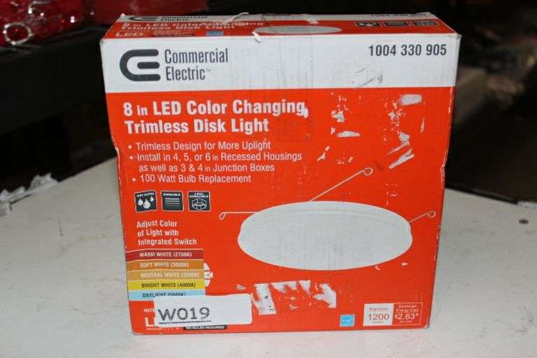 8 In. Selectable Integrated Led Recessed Retrofit Trimless Trim By Commercial El Retail:$19.9