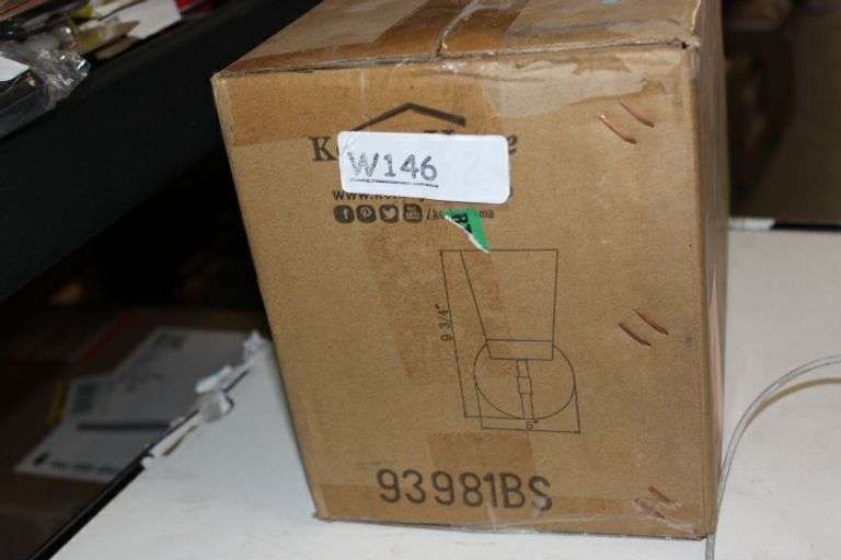 Delgado 5 In. Brushed Steel Sconce With Clear Glass Shade By Kenroy Home Retail:$31.14