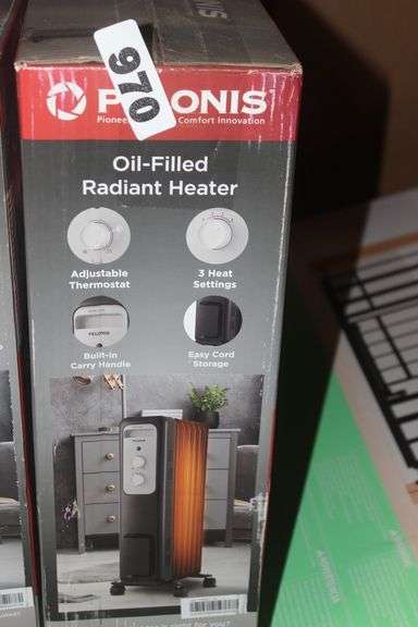 Pelonis Radiant Portable Space Heater 1500W Indoor Digital Electric Oil-Filled RETAIL $85.72