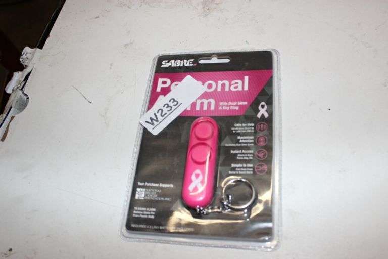 Sabre Personal Alarm Pink: Safety Keychain For Ladies, Compact & Portable, Includes Batteries Retail:$15