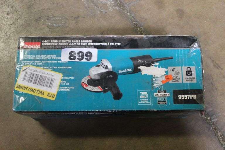 MAKITA 4-1/2'' PADDLE SWITCH ANGLE GRINDER CORDED $99.00