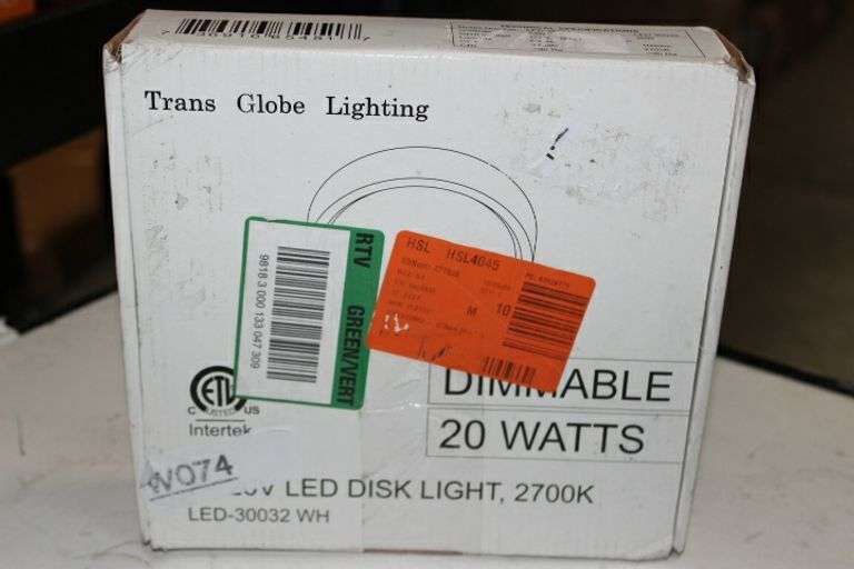 Trans Globe 20-Watt White Integrated Led Flushmount Retail:$29.9