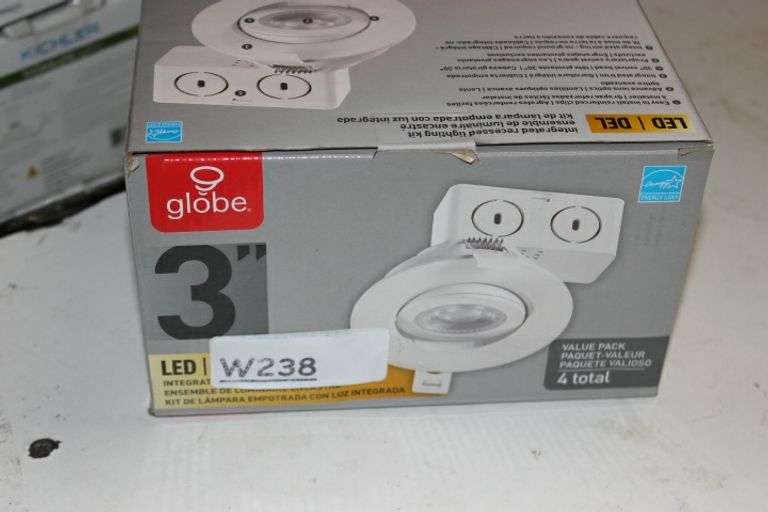 Globe Electric 3 In. 3000K White New Construction And Remodel Integrated Led Retail:$21.2