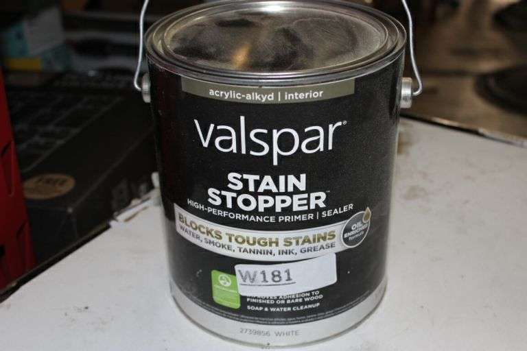 Valspar Stain Stopper Interior High Hiding Water-Based Wall And Ceiling Primer ( 1-Gallon ) Retail:$35