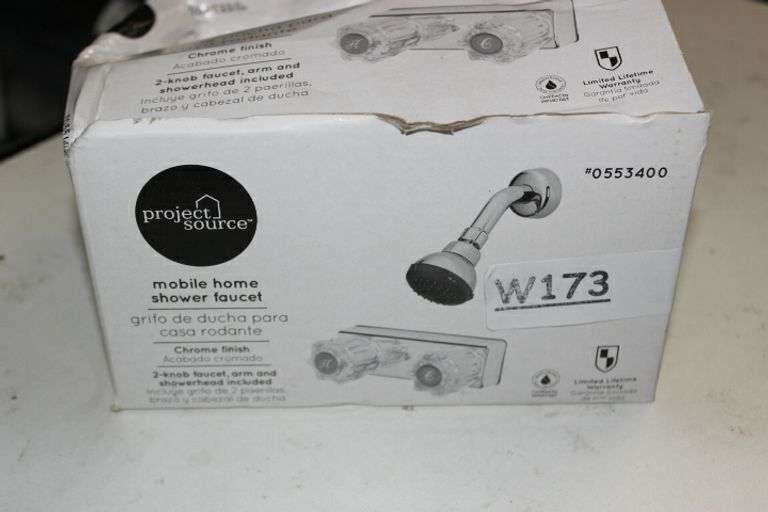 Project Source Chrome 2-Handle Single Function 3.25-In Round Shower Faucet With Valve Retail:$35
