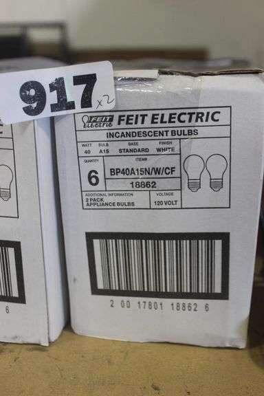 FEIT ELECTRIC INCANDESCENT BULBS 6 PACK