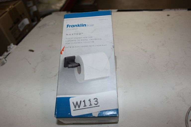 Franklin Brass Maxted Single Arm Toilet Paper Holder In Matte Black Retail:$12.89