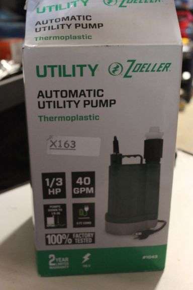 1/3Hp Automatic Utility Pump Retail:$170