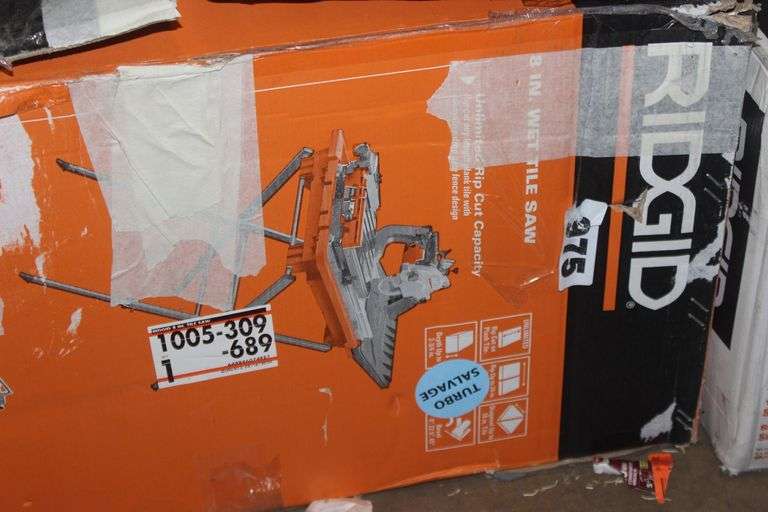 RIDGID 8 IN. WET TILE SAW WITH STAND $584.00